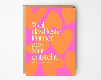 Aanmoedigingskaart, aanmoedigingscadeau, condoleancekaart, aanmoediging, nieuw begin, nieuwe wegen inslaan, condoleancekaart, afscheid, nieuwe levensfase A6