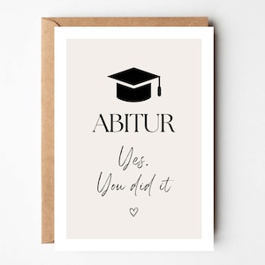 Cartão presente Abitur, presente Abitur, formatura Abitur, cartão de felicitações Abitur, presente Abitur, felicitações Abitur loulala®