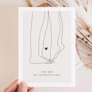 Postkarte You are my favorite place, Ich liebe dich Geschenk, Lieblingsmensch, Geschenk für Partner, Valentinstag, Geschenk für Freund