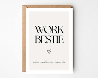 Verjaardagskaart voor collega, cadeau voor collega, cadeau voor collega, verjaardagskaart voor collega, kaart voor beste vriendin op het werk, bedankje voor collega