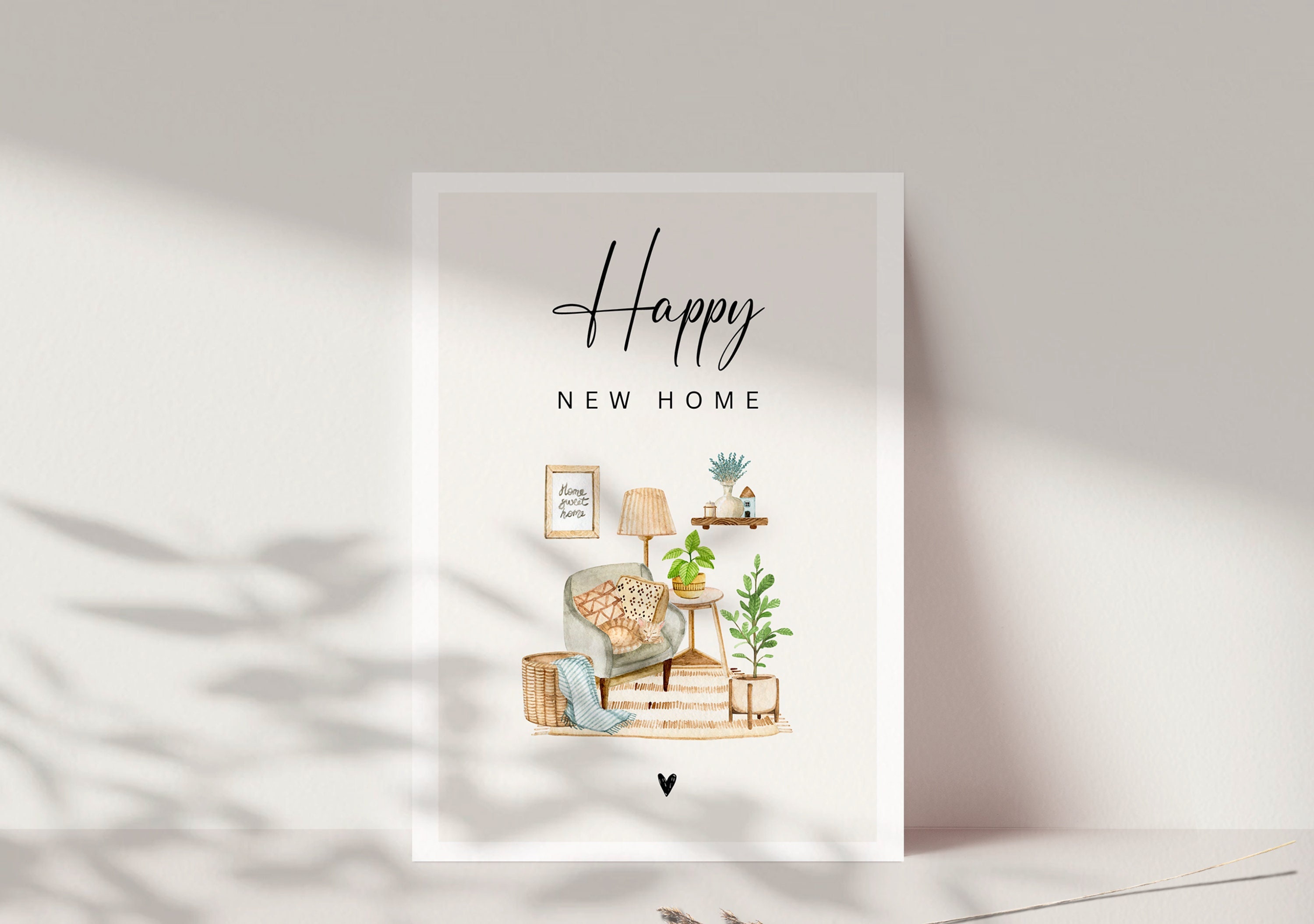 Einweihungskarte zum Einzug in das neue Zuhause | happy new home ...