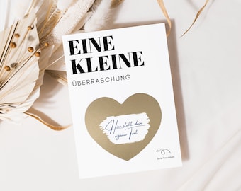 Personalized voucher | Scratch cards to write on yourself | Personalized birthday card | Voucher card