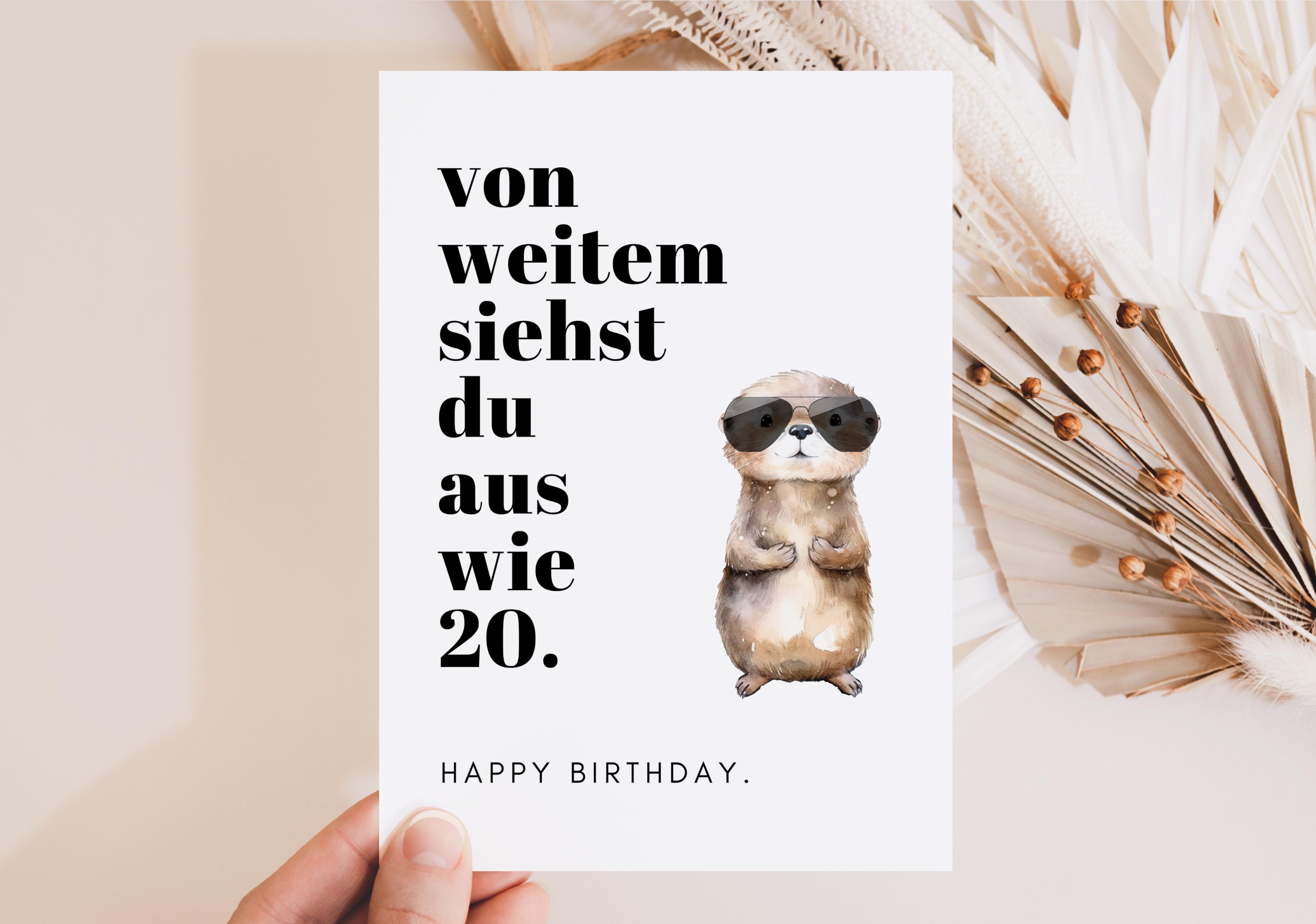 Loulala® Funny Birthday Card as a Birthday Gift, Happy Birthday