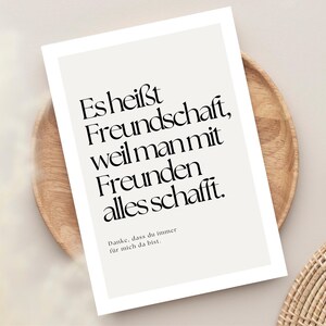 Freundschaftskarte, Dankeskarte Freundschaft, Karte beste Freundin, Freundschaft Spruchkarte, Danke sagen Karte, Karte Freundschaftsgeschenk, Karte für Freunde, Dankeskarte modern, Spruchkarte Freundschaft, Karte Wertschätzung, Freundschaftsgeschenk Karte, Karte Danke Freundin, Danke bester Freund