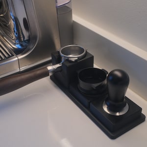 Espresso Bar Accessory Station for 54mm Portafilter, Tamper, Funnel, Tools Breville Barista [ Triple]