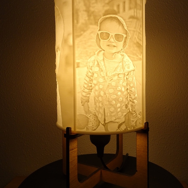 Personalisierter Foto-Lampenschirm | Personalisierte Lampe | Personalisierte Foto-Lampe | Lithophanie | Geschenk