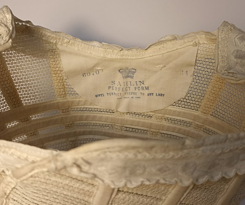 Late Victorian/ Edwardian Bust Improver the Sahlin Perfect Fit Etsy