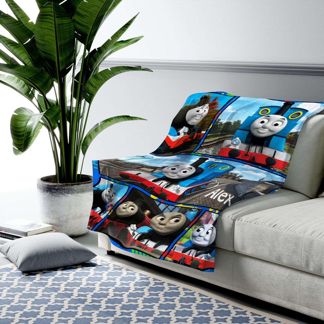 Personalized Thomas the Train Blanket Thomas and Friends Etsy