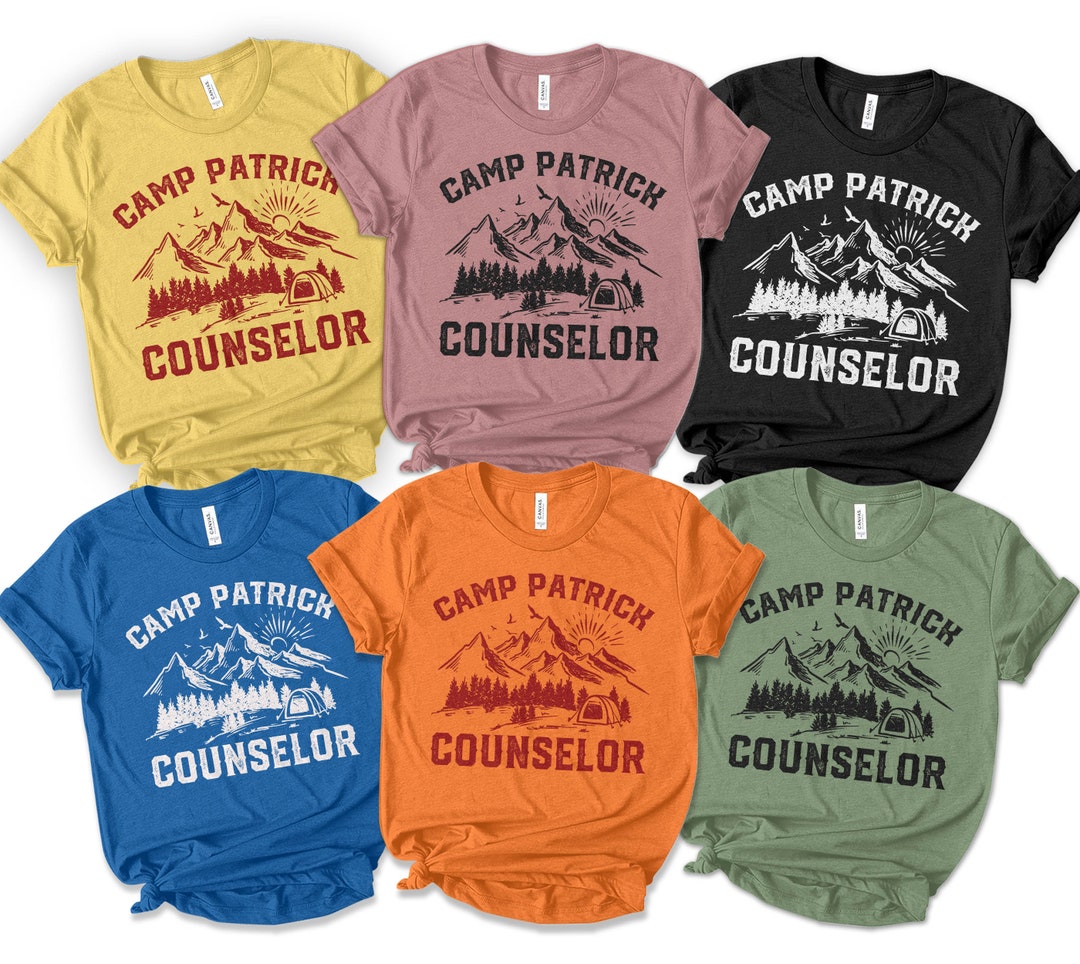 Custom Camp Counselor Shirtpersonalized Camp Counselor Etsy