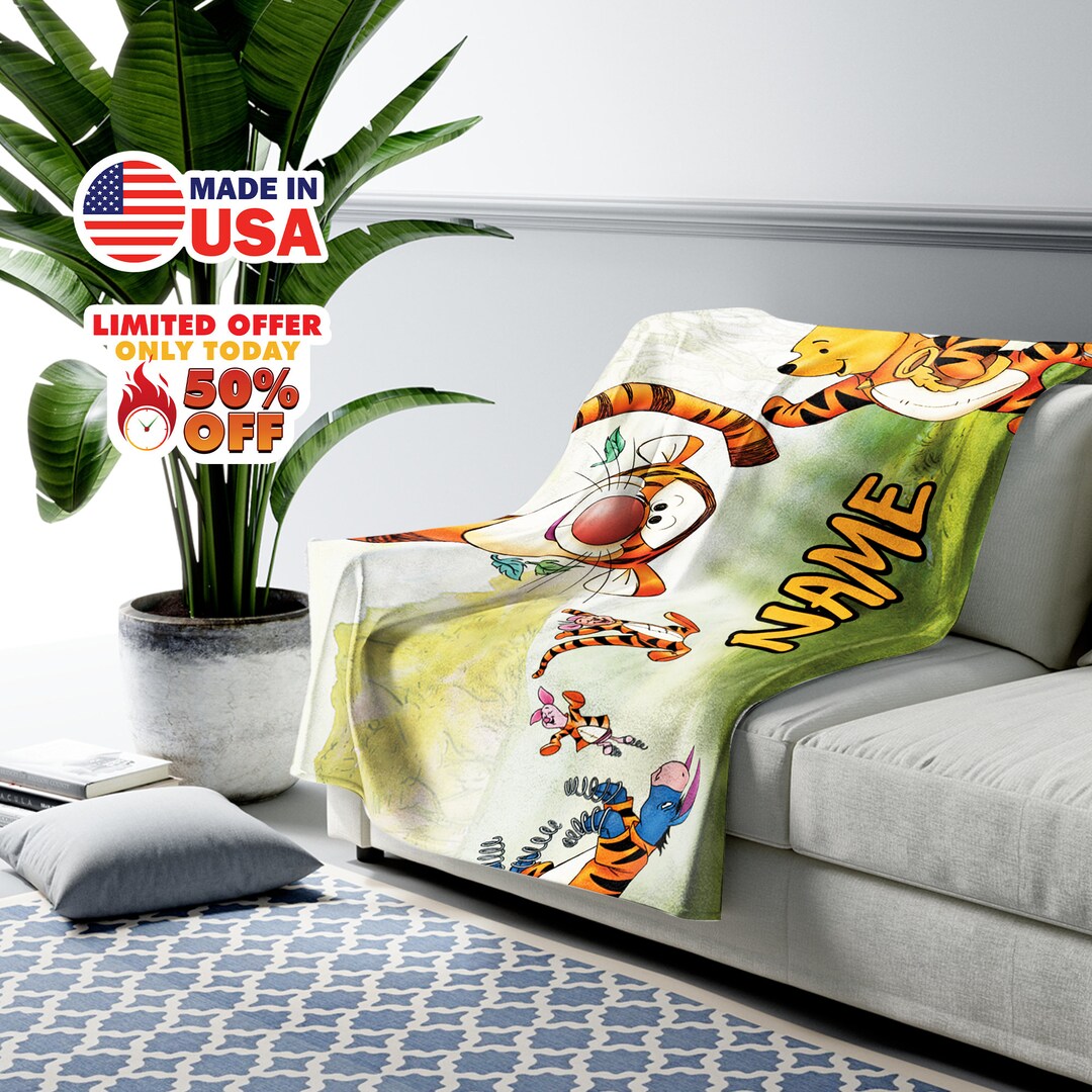 Disney Tigger Blanket Winnie the Pooh Tigger Blanket Etsy