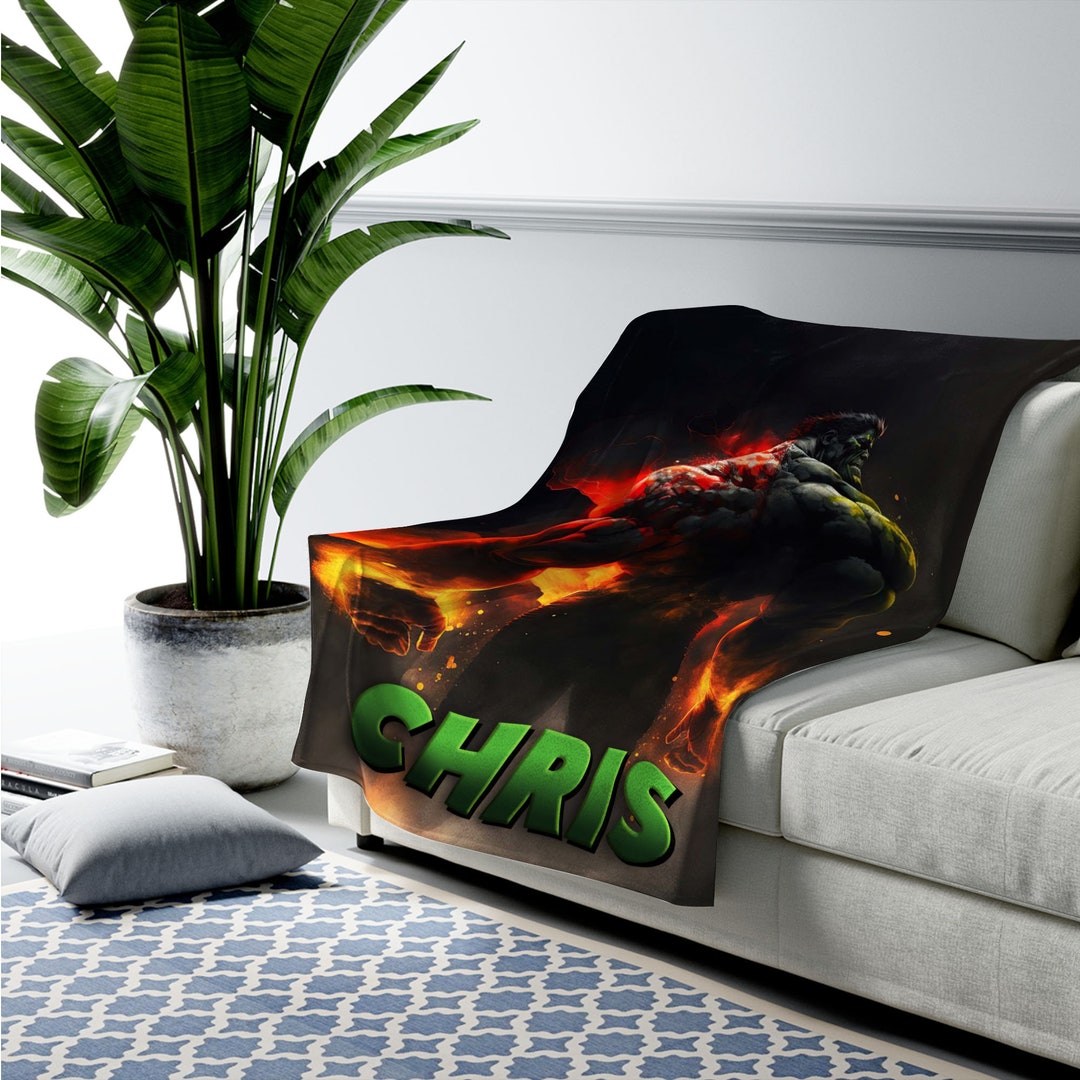 Hulk Blanket Custom Blanket Personalized Blanket Etsy