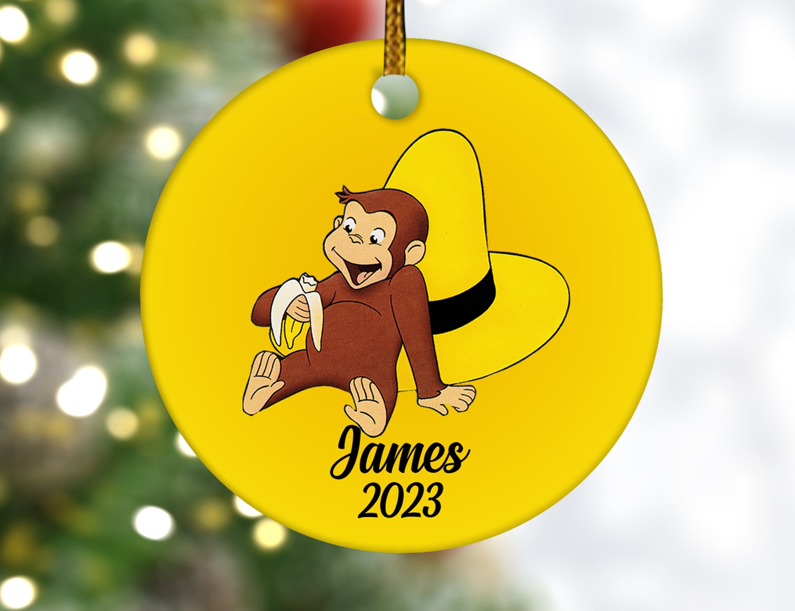 Curious George Christmas Ornament