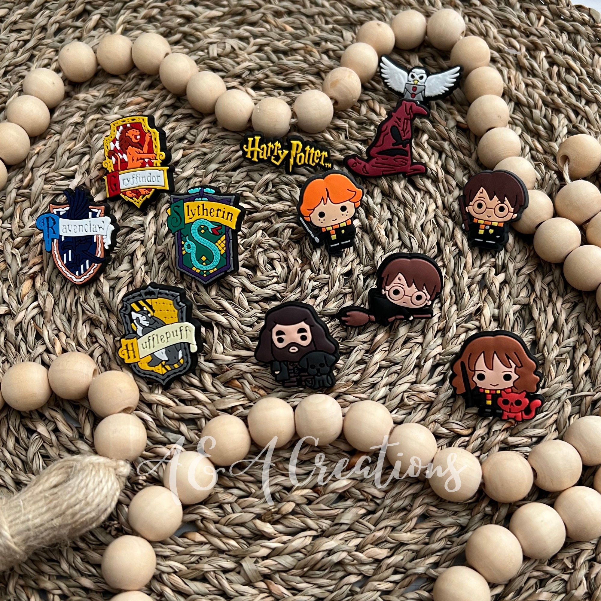 Wizard Straw Toppers and Bows, Potter Straw Covers, Fits Stanley Cups, Harry  Hermoine Ron, Gryffindor, Slytherin, Hufflepuff, Ravenclaw, HP 