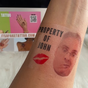 Bachelorette Party Favors - Bachelorette Tattoo - Bachelorette Party Favor - Groom&#39;s Face Tattoo - Bride Tattoo - Bride Gift - Funny Gift