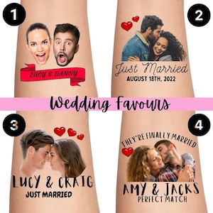 Wedding Favors Temporary Tatttoos for Hen Do Custom Temporary Tattoos for Hen Do Games Custom Tattoo for Hen Do Favors for Stag Do Groom