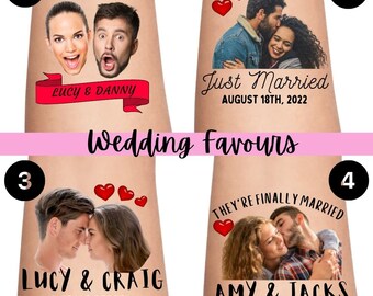 イギリスの結婚式用タトゥーシール｜独身最後のパーティーゲーム｜新郎用カスタムタトゥー｜独身最後のパーティー用記念品｜パーソナライズされた結婚式用タトゥー｜花嫁への贈り物