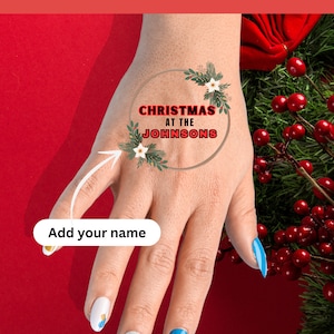 Christmas Party Tattoos - xmas tattoo - gift for family - funny christmas gift - face tattoo - tattoos - fake tattoos - christmas day tattoo