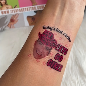 Bachelorette Party Favors - Bachelorette Tattoo - Bachelorette Party Favor - Groom&#39;s Face Tattoo - Bride Tattoo - Bride Gift - Funny Gift