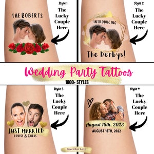 Custom Temporary Tattoo Bachelor Party Favors