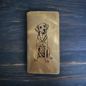 Cartera de rodeo para labrador, estilo vaquero, de piel de búfalo occidental, regalo de primera calidad para perro, nueva