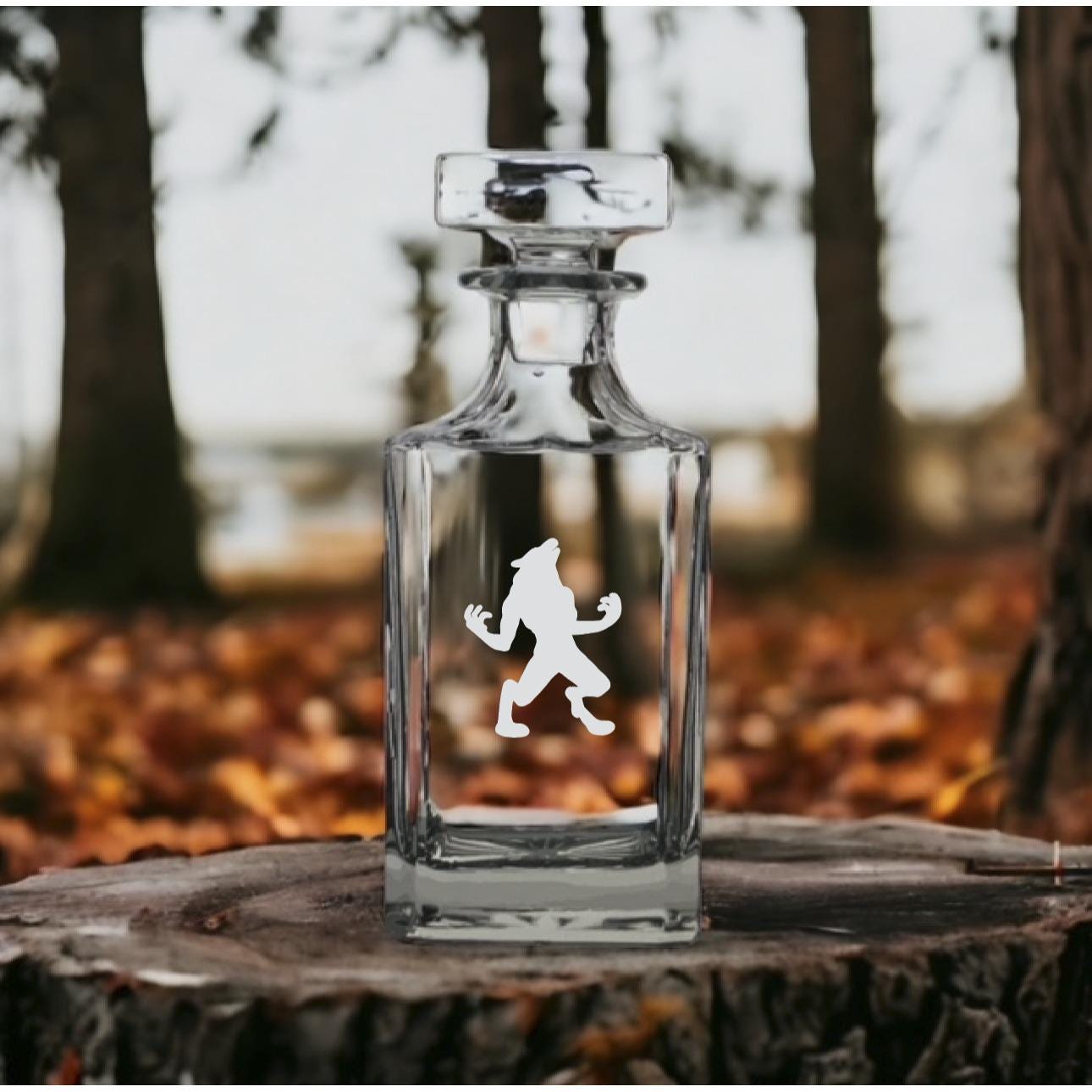 Carafe à Whisky Grateful Dead Wolfie – Décanteur En Cristal Transparent Avec Bouchon
