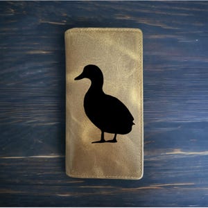 Cartera de rodeo con diseño de pato, estilo vaquero, estilo búfalo occidental, de primera calidad, con diseño de mascota salvaje y huevo