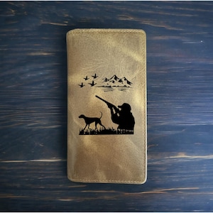 Cartera de rodeo para perro de caza, estilo vaquero, de piel de búfalo occidental, de primera calidad, para exteriores, nueva