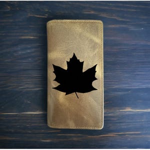 Cartera Maple Leaf Rodeo Cowboy Western Buffalo Leather Premium Tree NUEVO