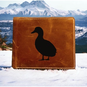 Cartera plegable de piel con forma de pato de calidad premium Buffalo NUEVO