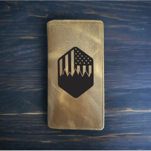 アメリカ国旗 ロデオウォレット カウボーイ ウエスタン バッファローレザー プレミアムアウトドア 新品