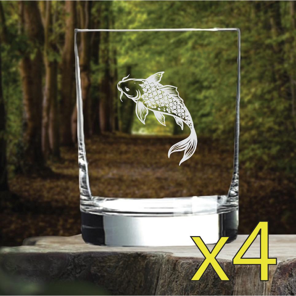 Koi Whisky Glass - Etsy
