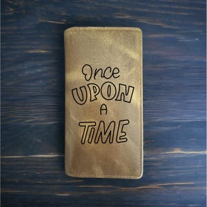 Cartera de rodeo Once Upon a Time, de piel de búfalo estilo vaquero occidental, de primera calidad, nueva historia