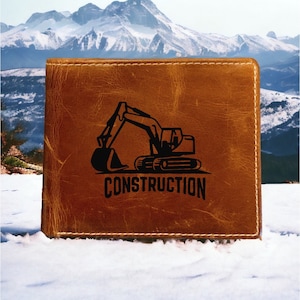 Cartera de cuero de construcción plegable de primera calidad Buffalo Work NUEVO