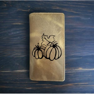 Cartera de rodeo con calabaza, piel de búfalo estilo vaquero occidental, semillas de alimentos de primera calidad, NUEVA