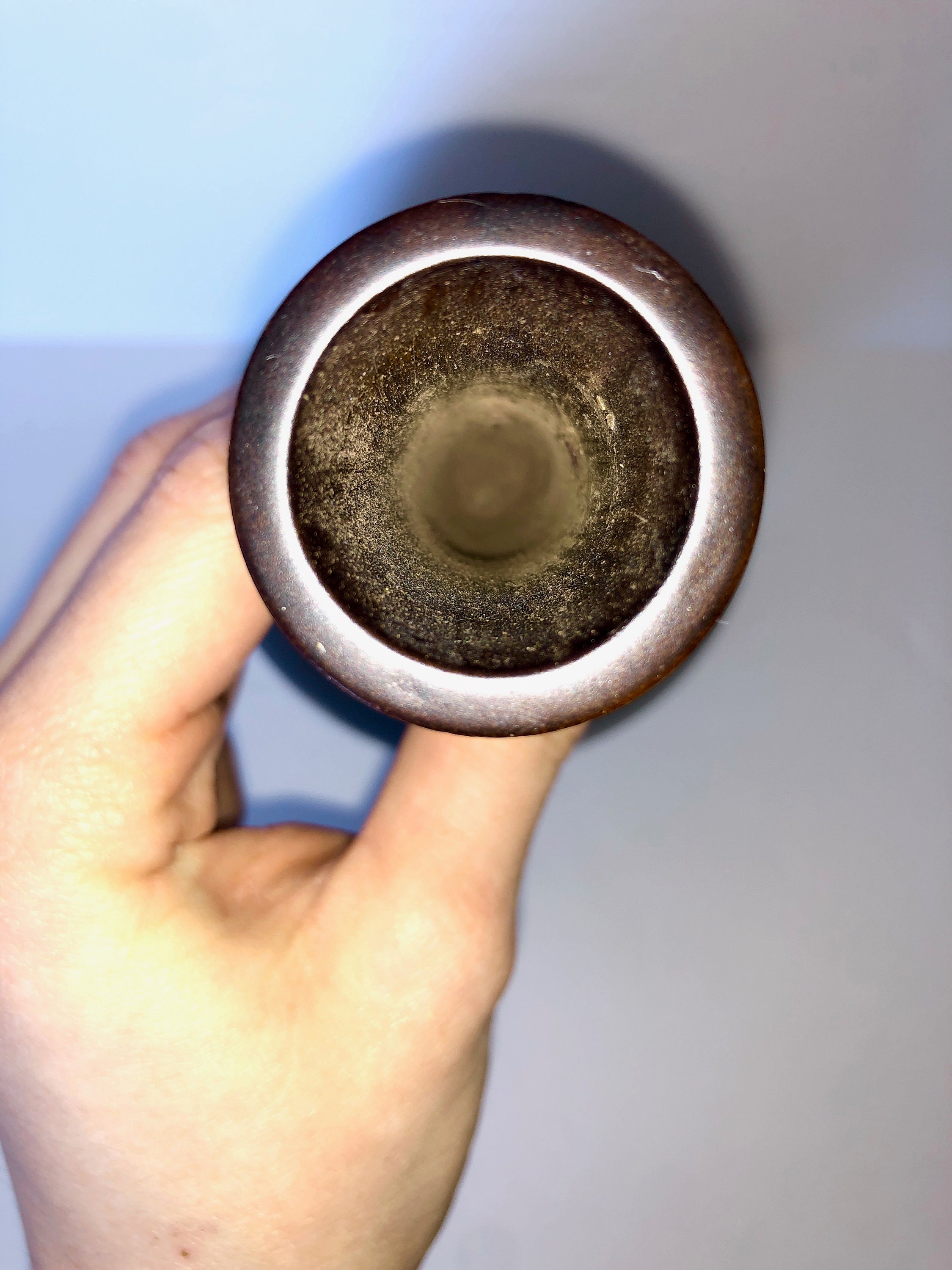 Fluted Dark Wooden Vase / Skinny Wooden Vase / Wood Flower Etsy