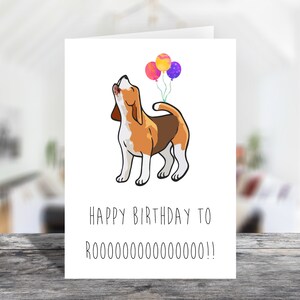 Printable Funny Cute Happy Birthday Card for Dog Lover | Downloadable ...