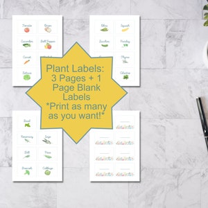 Printable Plant Labels