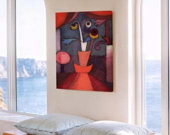 Autumn Flower (1922) by Paul Klee - Wall Hanging - famous art canvas print