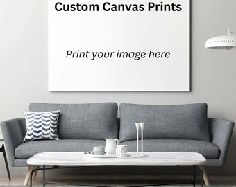 Personalized Wedding Photo Canvas Print, Custom Wall Art