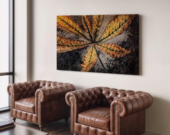 Vintage Chestnut leaf by Julie de Graag (1877-1924) - Wall Hanging - famous art