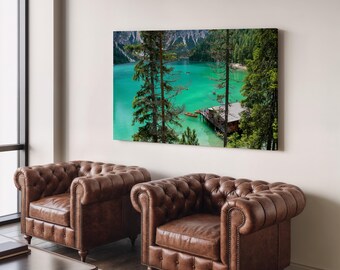 Tropical Lagoon Canvas Print – Island Scenery Wall Art