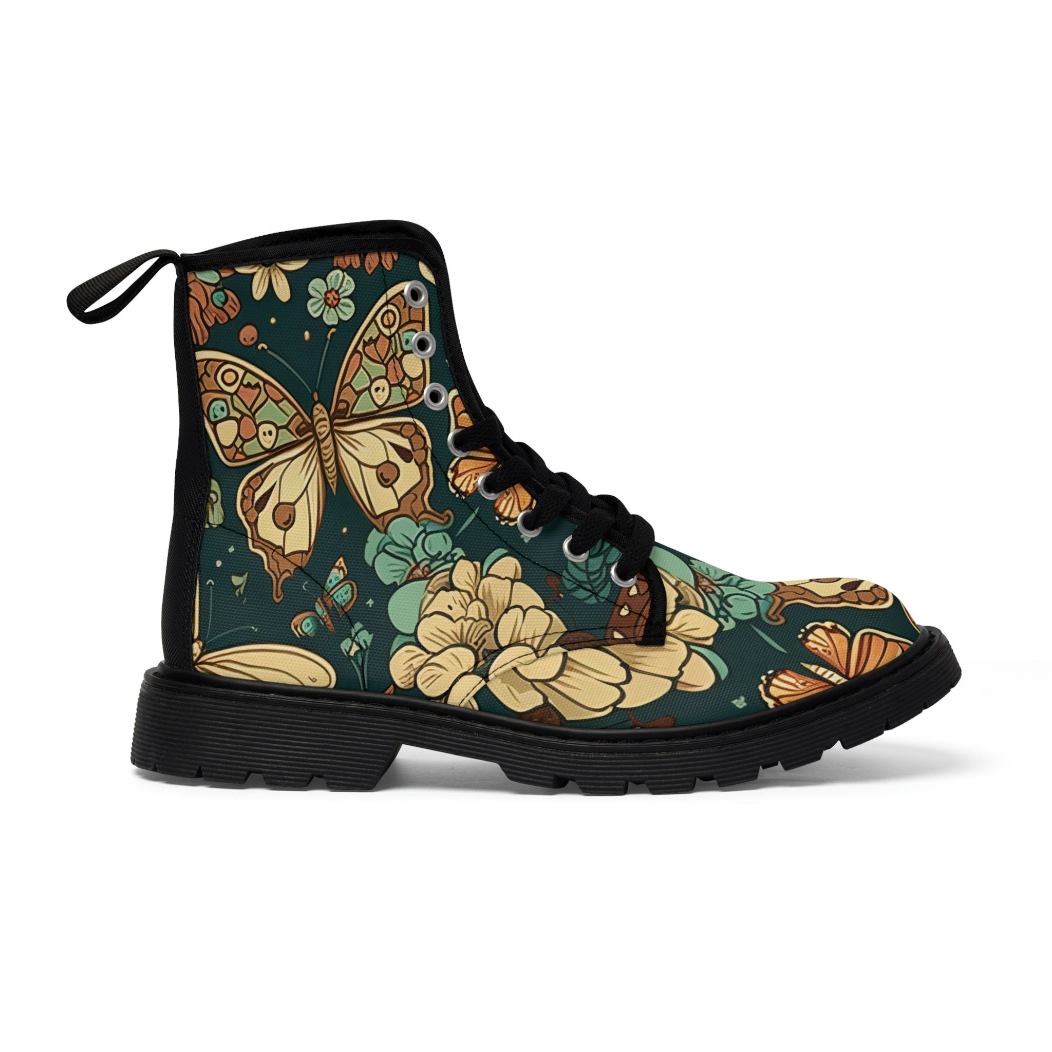 Peace and Butterflies Handcrafted Boots main image 1