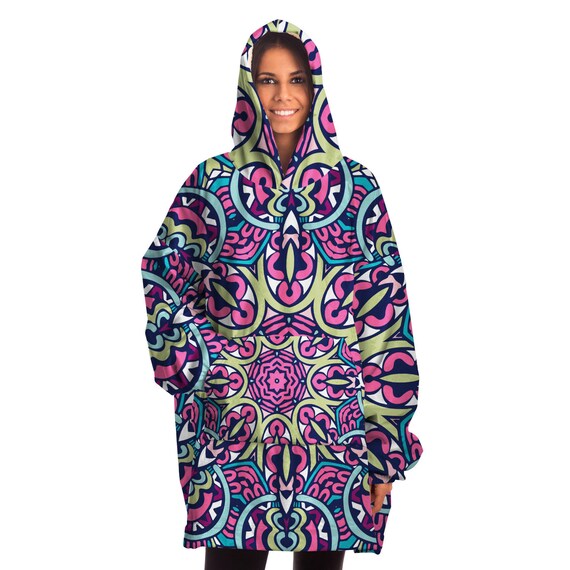 Mandala Seamless Snug Hoodie unisex Hoodie Blanket One Size Fits All Etsy