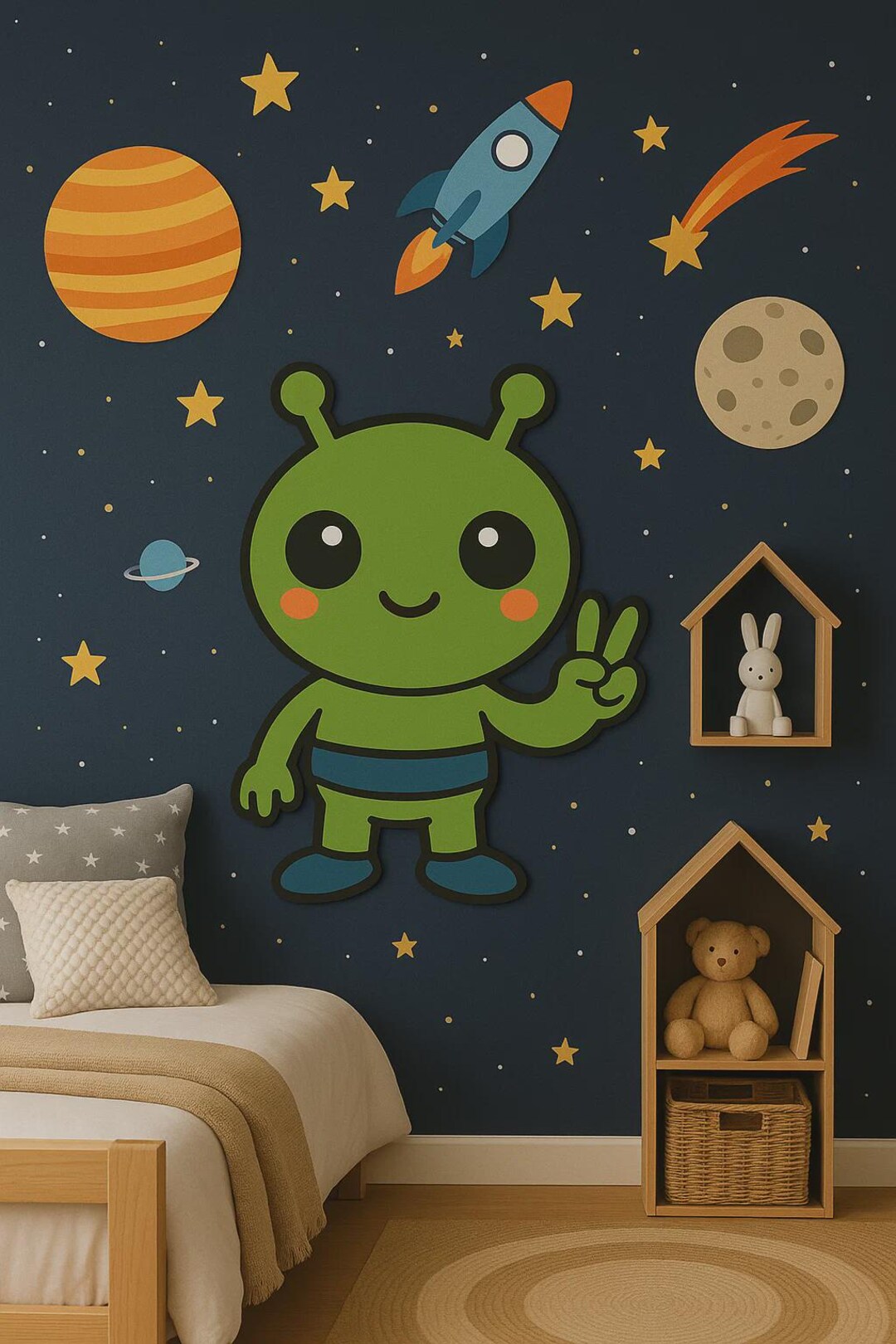 Photo inspiration: Alien Wall Art Svg Space Theme Kids Room Decor Digital Photo Inspiration