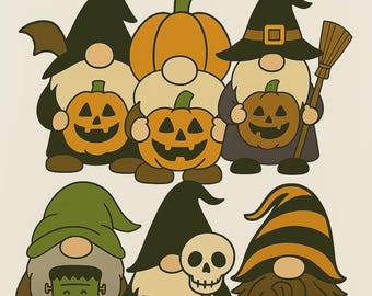Halloween Gnome SVG Bundle | Laser Cut Files (Digital Download)