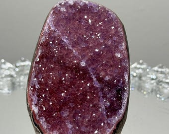 Rainbow Amethyst, Pink, Red Amethyst,  Bubblegum, Purple Amethyst, Galaxy Amethyst, multicolor, Crystal display