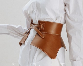 Peplum skirt belt, Leather peplum belt, Leather waist belt women, Waist cincher belt, Wide waist belt, Women belt skirt, Basque belt