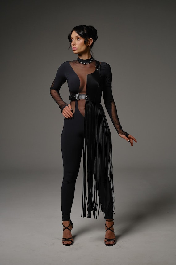 Fringe Belt Skirt, Leather Tassel Skirt, Skirt Fringe  display picture 2