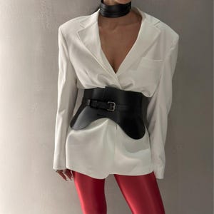 Leather peplum belt, Leather plus sized belt, Leather waist belt, Leather basque belt, Wide leather belt, High waist belt, Black peplum belt