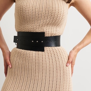 Leather belt for dresses, Wrap waist belt,Wide belt dress,Wide belt for women,Black leather belt for women,Wide leather belt,High waist belt
